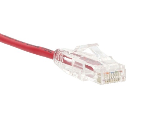 1.5 FT Red Booted CAT6 Mini Patch Cable 