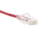 2 FT Red Booted CAT6 Mini Patch Cable 