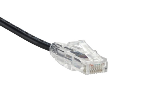 20 Feet Black Booted CAT6 Mini Ethernet Connector