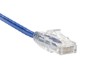 1.5 Feet Blue Booted CAT6 Mini Ethernet Connector