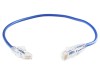 1.5 Feet Blue Booted CAT6 Mini Patch Cable