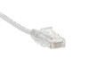 1.5 Feet White Booted CAT6 Mini Ethernet Connector