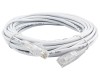 25 Feet White Booted CAT6 Mini Patch Cable