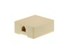 Picture of 4 Conductor RJ11 Ivory Surface Mount Box with Screw Terminals