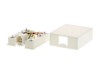 Picture of 6 Conductor RJ12 White Surface Mount Box with Screw Terminals