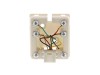 Picture of 6 Conductor RJ12 White Surface Mount Box with Screw Terminals