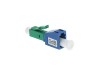 Picture of LC/UPC Female to LC/APC Male Singlemode Simplex Fiber Adapter, Low-Loss, Plastic Housing