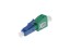 Picture of LC/UPC Male to LC/APC Female Simplex Singlemode Fiber Optic Adapter, Low-Loss, Plastic Housing