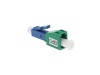 Picture of LC/UPC Male to LC/APC Female Simplex Singlemode Fiber Optic Adapter, Low-Loss, Plastic Housing