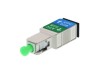 Picture of Singlemode Simplex SC/APC Male to SC/UPC Female Fiber Optic Adapter, Low-Loss, Metal Housing