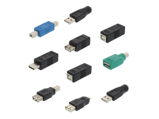 Picture of 10-Piece USB 2.0 Adapter & Coupler Kit