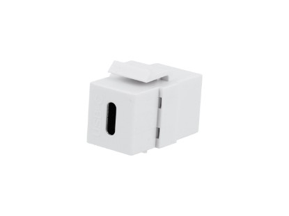 Picture of USB Type-C Keystone Coupler, USB 3.0, White