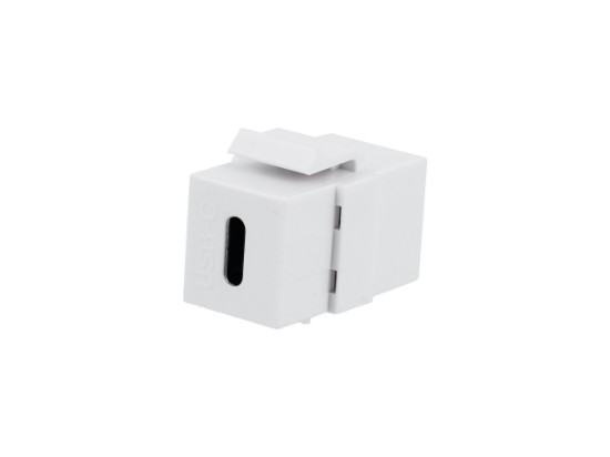 Picture of USB Type-C Keystone Coupler, USB 3.0, White