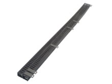 Picture of 6 ft Vertical Rack Cable Management Duct, Plastic, Dual-Sided with Cover, 100-Cable Capacity