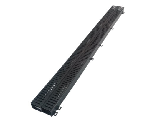 Picture of 6 ft Vertical Enclosure Cable Duct, Dual-Sided, Plastic, Cover Included, 140-Cable Capacity