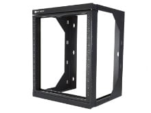 Picture of 15U Swing-Out Wall-Mount Open-Frame Rack, Adjustable Depth – 301 Series, Flat Pack