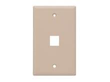 Picture of Single-Gang Keystone Wall Plate, 1-Port, Beige