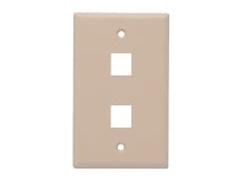 Picture of Single-Gang 2-Port Keystone Wall Plate – Beige