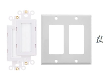 Picture of Decorex White Brush Insert Kit, 2-Gang