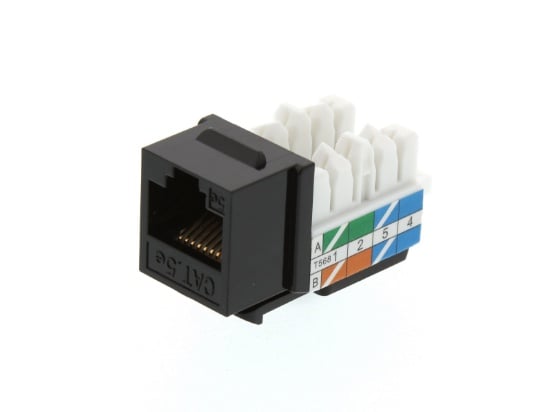 Picture of CAT5e 90-Degree UTP Keystone Jacks
