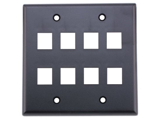 Picture of 8-Port Dual-Gang Keystone Faceplates