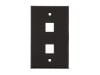 Picture of 2-Port Single-Gang Keystone Faceplates