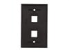 Picture of 2-Port Single-Gang Keystone Faceplates