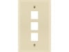 Picture of 3-Port Single-Gang Keystone Faceplates