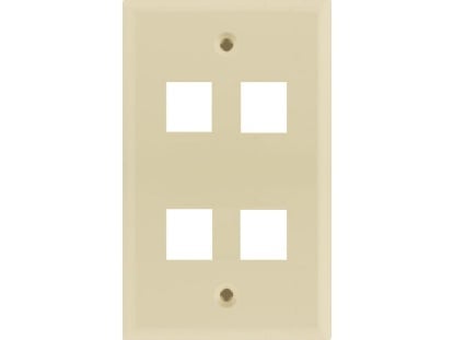 Picture of 4-Port Single-Gang Keystone Faceplates