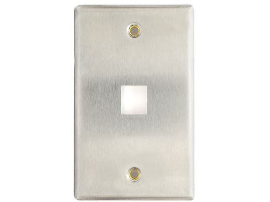 Picture of Stainless Steel Single-Gang Keystone Faceplates