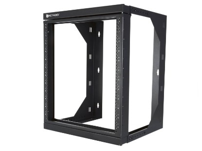 Picture of 15U Swing-Out Wall-Mount Open-Frame Rack, Adjustable Depth – 301 Series, Flat Pack