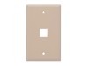 Picture of Single-Gang Keystone Wall Plate, 1-Port, Beige