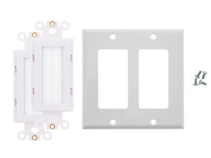 Picture of Decorex White Brush Insert Kit, 2-Gang