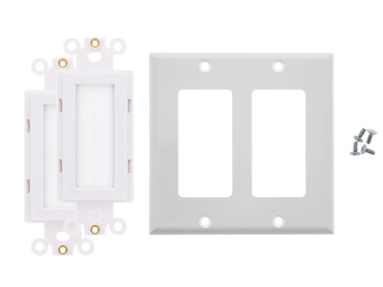 Picture of Decorex White Brush Insert Kit, 2-Gang