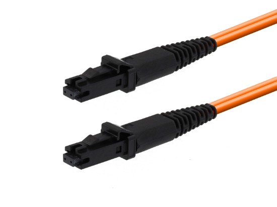 Picture of Multimode Duplex Fiber Optic Patch Cable (50/125) - MTRJ to MTRJ