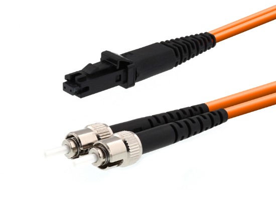 Picture of Multimode Duplex Fiber Optic Patch Cable (62.5/125) - MTRJ to ST
