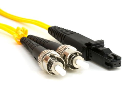 Picture of Singlemode Duplex Fiber Optic Patch Cable (9/125) - MTRJ to ST