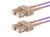 Picture of Multimode Duplex OM4 Fiber Optic Patch Cable (50/125) - SC to SC