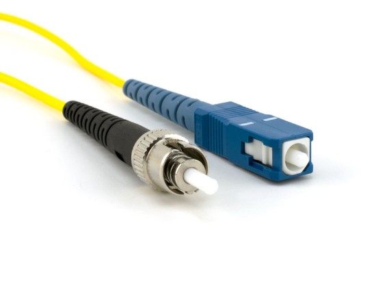 Picture of Singlemode Simplex Fiber Optic Patch Cable (9/125) - SC to ST