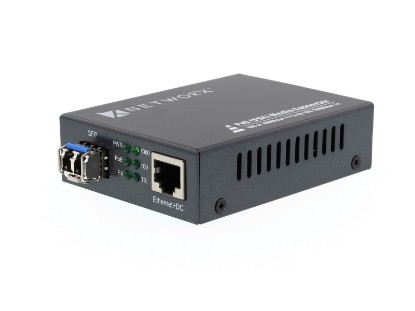 Picture of Gigabit Fiber Media Converter - 1000Base-LX, Multimode, 550m, 1310nm, PoE