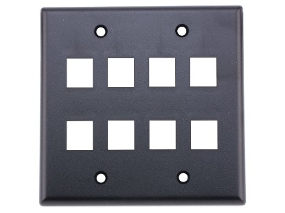 Picture of 8-Port Dual-Gang Keystone Faceplates