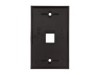 Picture of 1-Port Single-Gang Keystone Faceplates