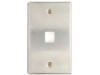 Picture of Stainless Steel Single-Gang Keystone Faceplates