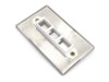 Picture of Stainless Steel Single-Gang Keystone Faceplates