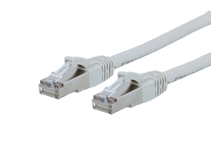 Picture of Gray Booted CAT8 Ethernet Patch Cables
