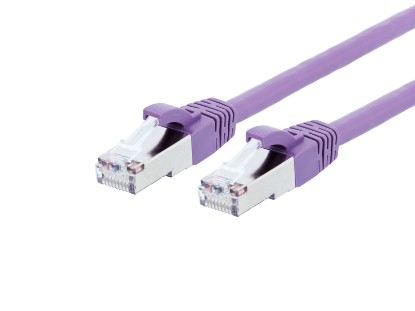 Picture of Purple Booted CAT8 Ethernet Patch Cables